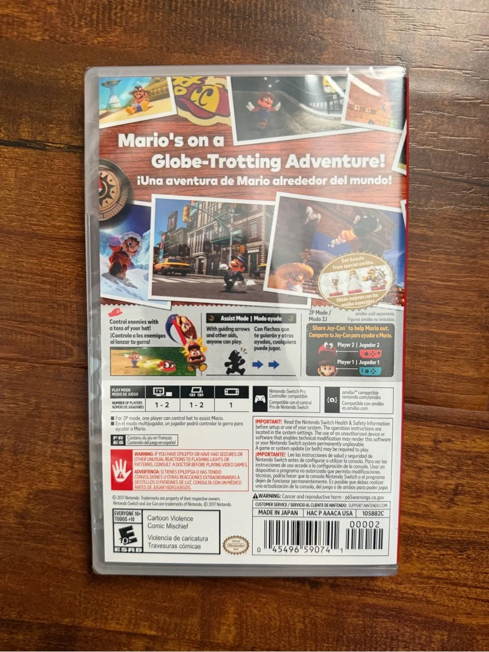 New Sealed Nintendo Switch Super Mario Odyssey game